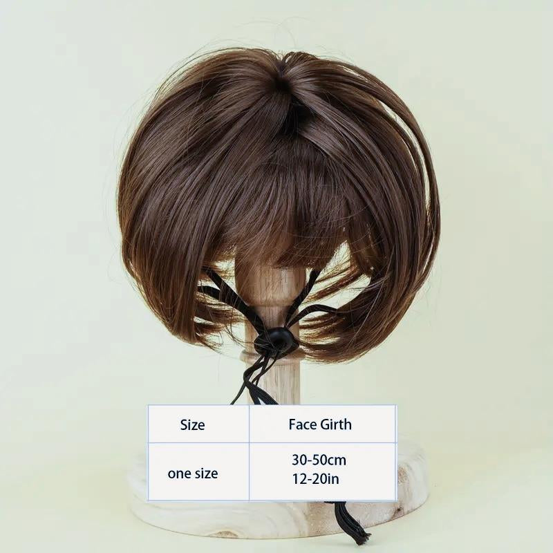 Cute Short Hair Wig Pet Headband, Funny Puppy Wig Hair Accessories for Dogs & Cats, Valentine'S Day Gift, Halloween